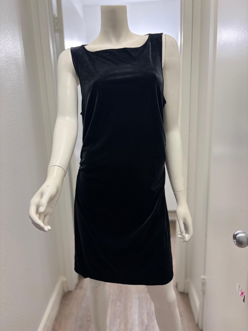 wild fable Black Velvet Mini Dress